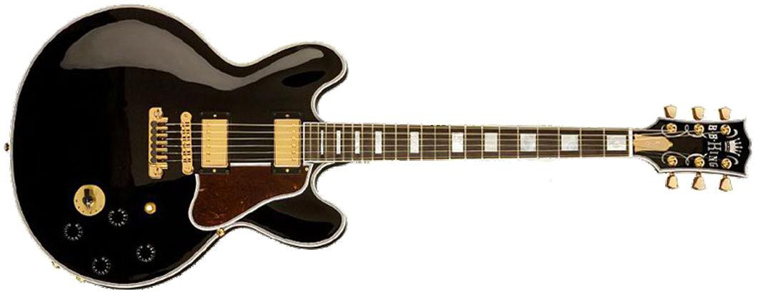 Hlavní obrázek Semiakustické a jazzové GIBSON B.B.King Lucille Ebony, Gold Hardware