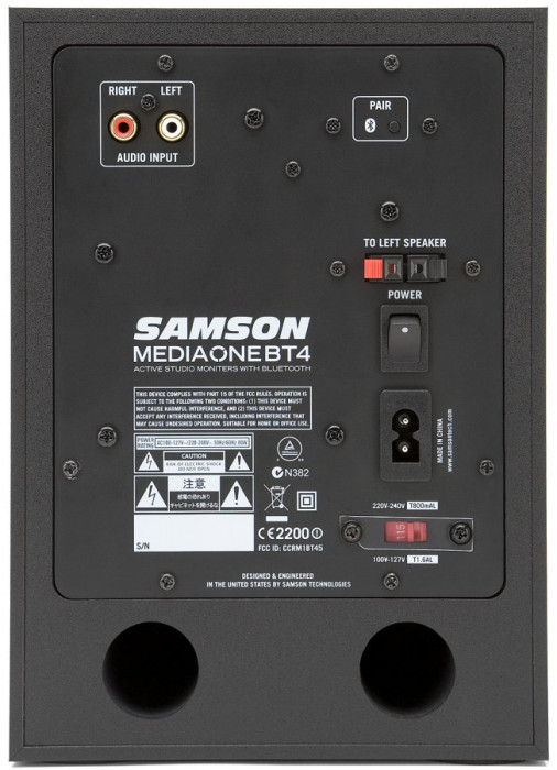 Hlavní obrázek Aktivní monitory s AES / SPDIF / USB digitálním vstupem SAMSON Media One BT4