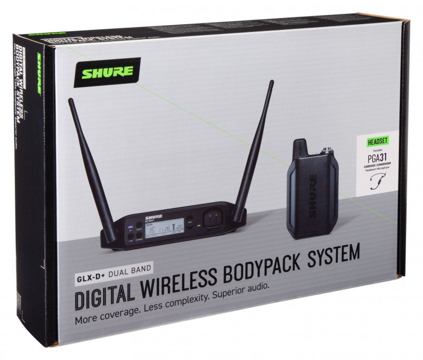 Hlavní obrázek S hlavovým mikrofonem SHURE GLXD14+/PGA31