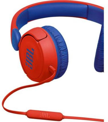 Hlavní obrázek Na uši (s kabelem) JBL JR310 red/blue