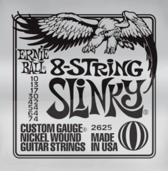 Hlavní obrázek Pro 7-8strunné kytary ERNIE BALL P02625 8-String Super Slinky 10-74