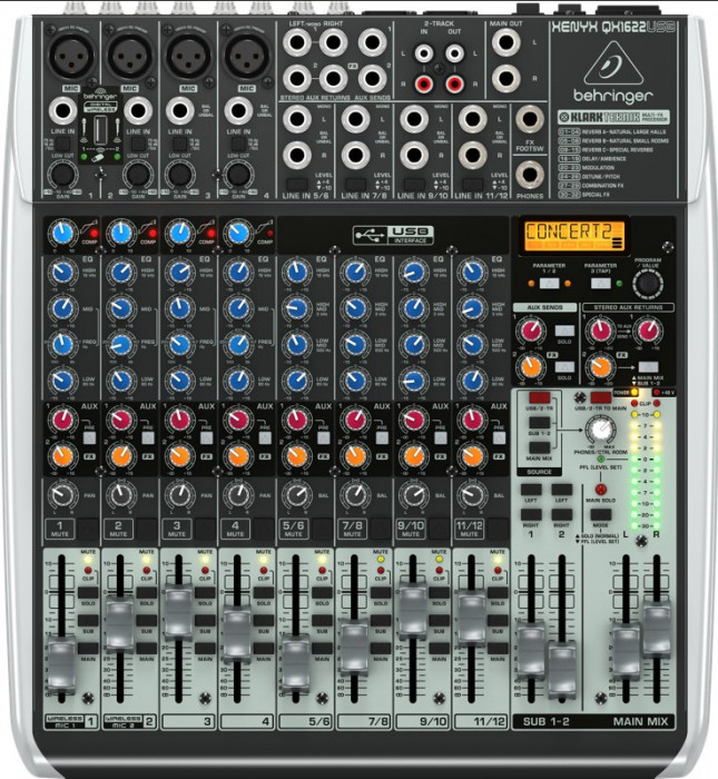 Hlavní obrázek Mixážní pulty s efektem BEHRINGER XENYX QX1622USB