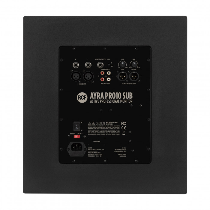 Hlavní obrázek Aktivní studiové subwoofery RCF AYRA PRO10 SUB