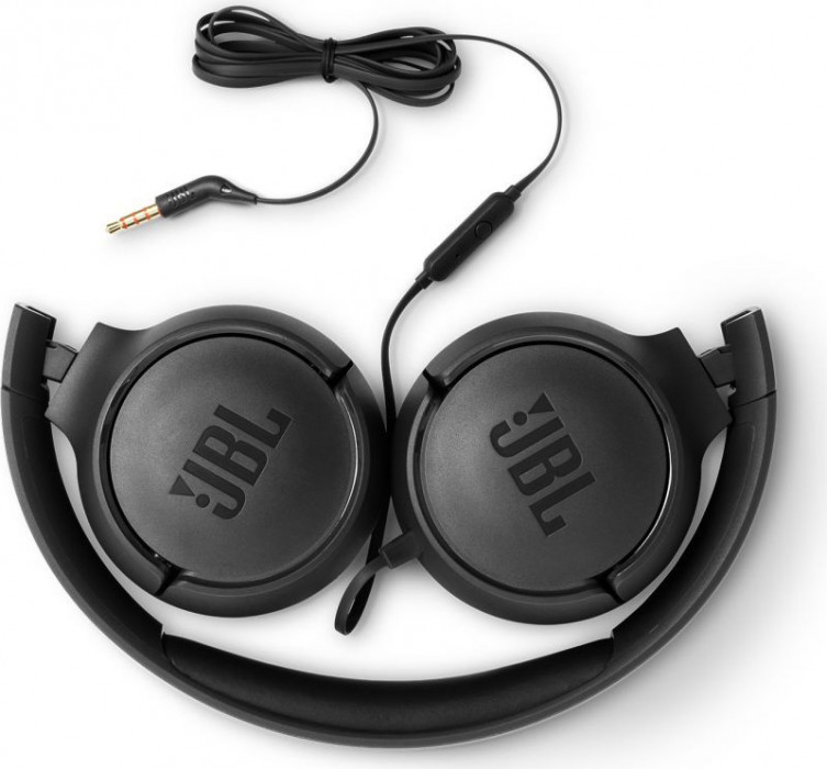 Hlavní obrázek Na uši (s kabelem) JBL Tune 500 Black