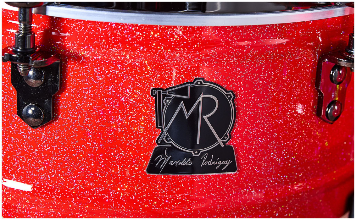 Hlavní obrázek Timbales MEINL MR1415 Artist Manolito Rodriguez Timbales 14” + 15” - Atomic Red