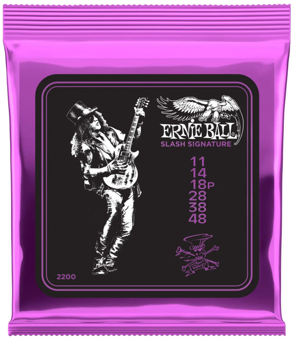 Hlavní obrázek Tvrdost .011 ERNIE BALL 2200 Slash Signature Electric Guitar Strings 11-48 Gauge