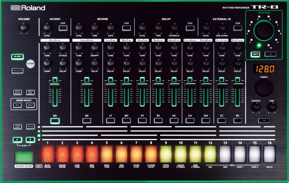 Hlavní obrázek Syntezátory, varhany, virtuální nástroje ROLAND TR-8 AIRA System