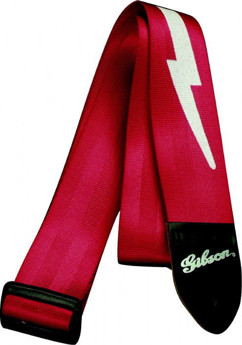 Hlavní obrázek Nylonové/textilní GIBSON Lightning Bolt Style 2" Ferrari Red