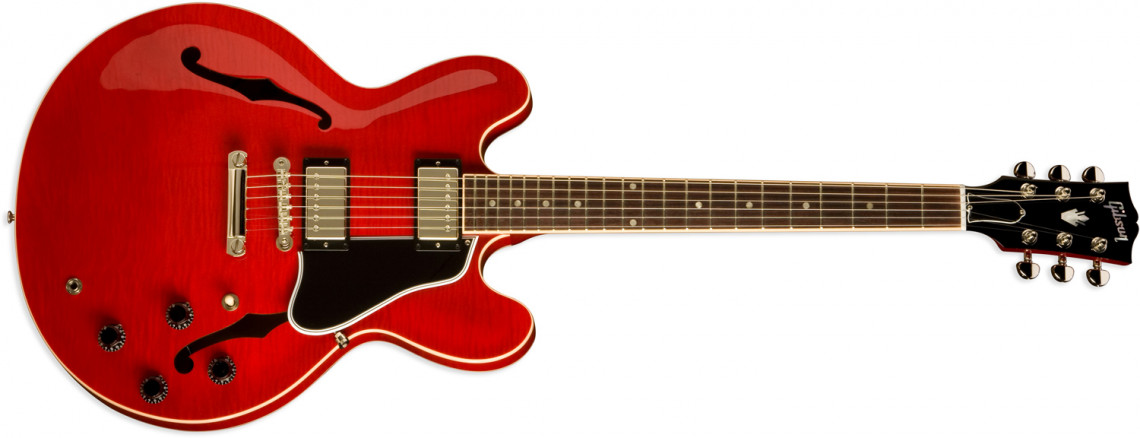 Hlavní obrázek Semiakustické a jazzové GIBSON ES-335 DOT Reissue Cherry, Nickel hardware