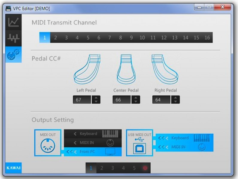 Hlavní obrázek MIDI keyboardy KAWAI VPC1