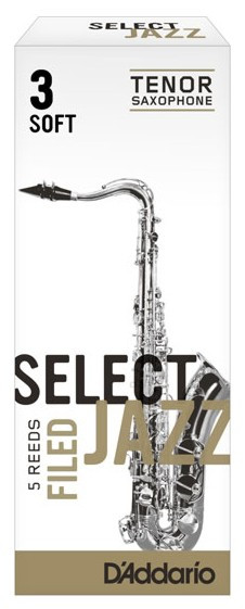 Hlavní obrázek Tenor saxofon RICO RSF05TSX3S Select Jazz - Tenor Saxophone Reeds - Filed - 3 Soft - 5 Box