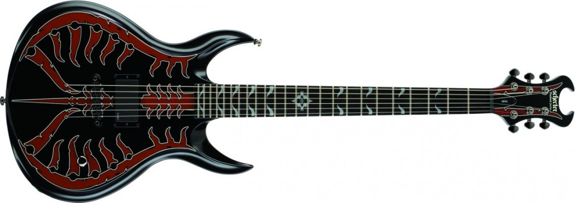 Hlavní obrázek SG SCHECTER Devil Spine, Rosewood Fingerboard - Blood Red Spine