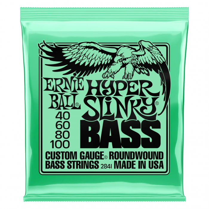Levně Ernie Ball 2841 Hyper Slinky Bass Nickel Wound Electric Bass Strings 40 - 100 Gauge