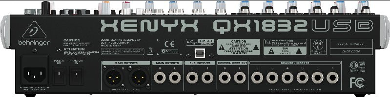Hlavní obrázek Mixážní pulty s efektem BEHRINGER XENYX QX1832USB