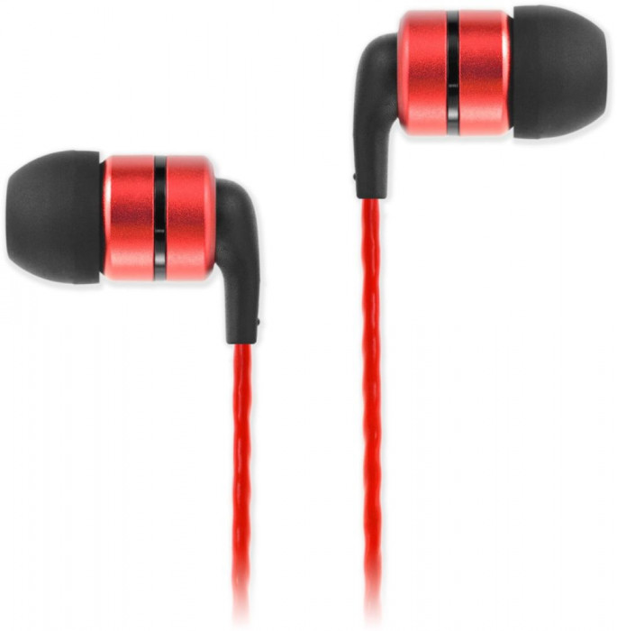 Hlavní obrázek Do uší (s kabelem) SOUNDMAGIC E80 Black Red