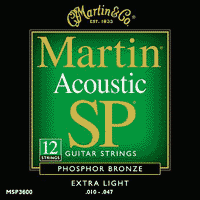 Hlavní obrázek Ostatní struny pro akustickou kytaru MARTIN struny SP, Bronze, Extra Light (10), pro 12ti strunou kytaru