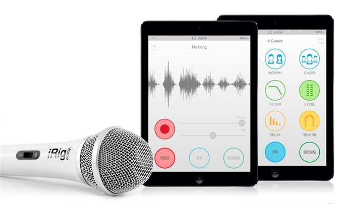 Hlavní obrázek Kondenzátorové pódiové vokální mikrofony IK MULTIMEDIA iRig Voice - Yellow version