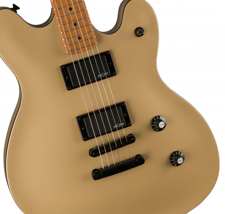 Hlavní obrázek Semiakustické a jazzové FENDER SQUIER Contemporary Active Starcaster - Shoreline Gold