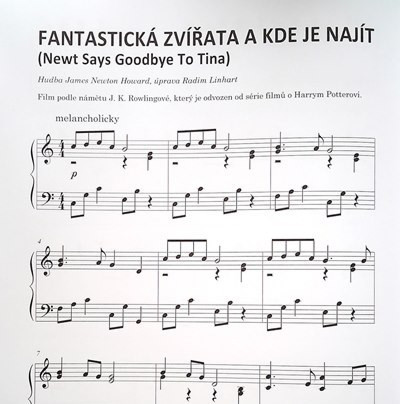 Hlavní obrázek Zpěvníky a učebnice PUBLIKACE Filmový klavír aneb melodie z velkých filmů pro malé pianisty 2 - Radim Linhart