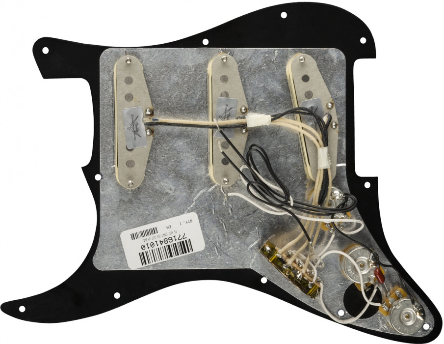 Hlavní obrázek Ostatní snímače, kytarová elektronika FENDER Pre-Wired Stratocaster Pickguard, Custom '69 SSS - Black