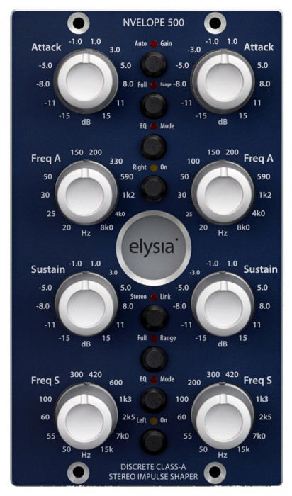 Hlavní obrázek API 500 a RackPack dynamické procesory ELYSIA nvelope 500