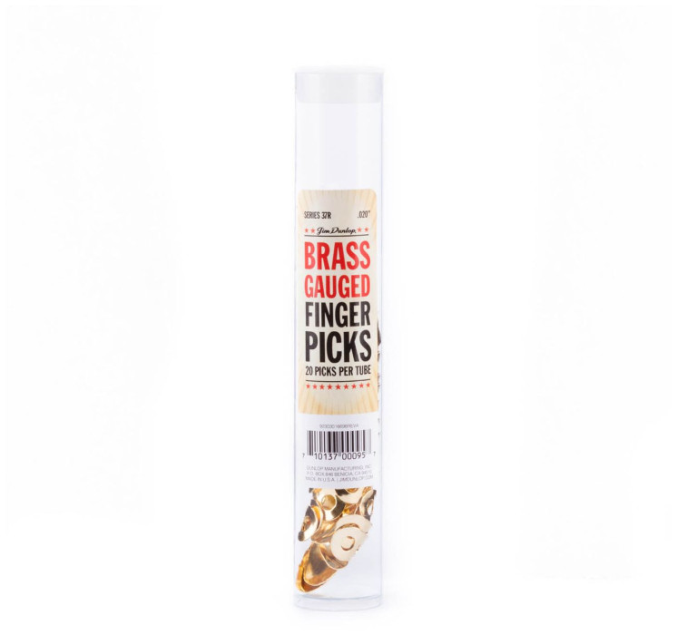 Hlavní obrázek Prstýnky DUNLOP Brass fingerpicks 020 in, 20ks