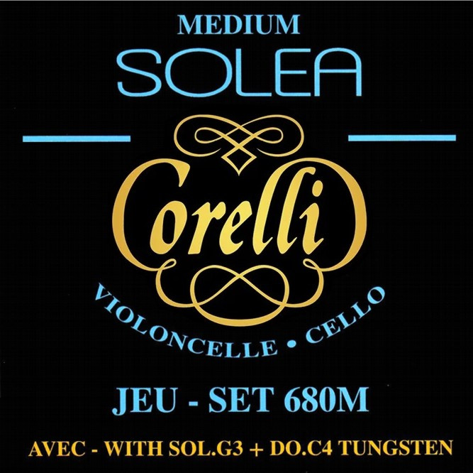 Savarez 680M Corelli Solea Cello Set - Medium