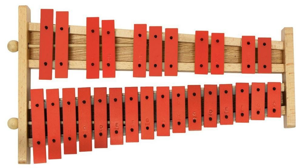 Hlavní obrázek Xylofony, zvonkohry GEWA Bells G27 G27R Red Sound Plates