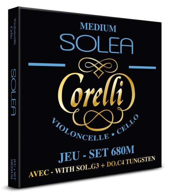 Hlavní obrázek Příslušenství SAVAREZ 680M Corelli Solea Cello Set - Medium