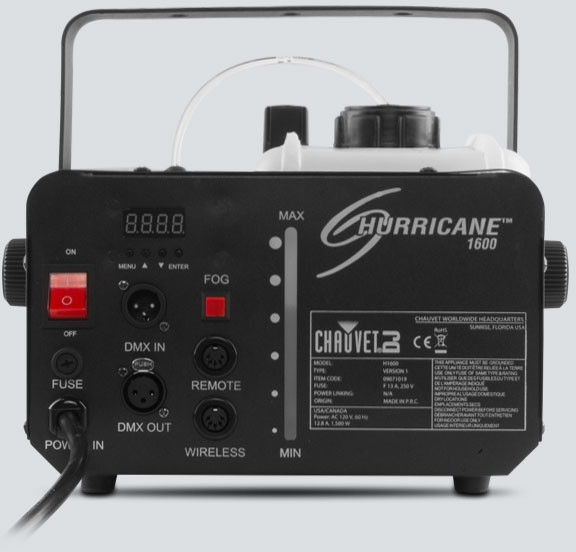 Hlavní obrázek Výrobníky mlhy a hazery CHAUVET DJ Hurricane 1600