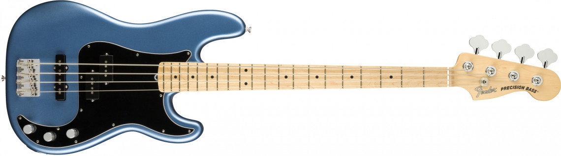 Levně Fender American Performer Precision Bass Satin Lake Placid Blue Maple