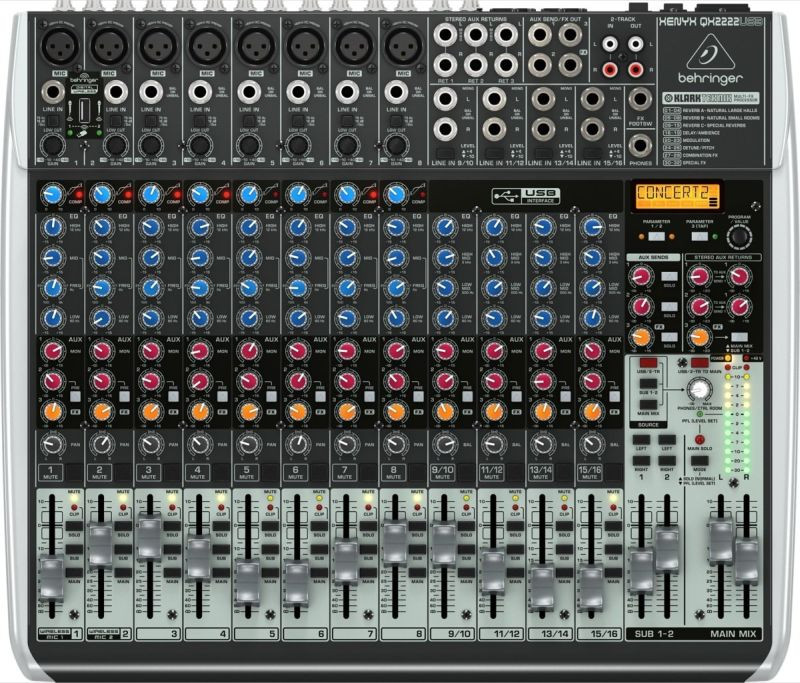 Hlavní obrázek Mixážní pulty s efektem BEHRINGER QX2222USB