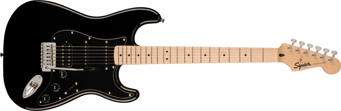 Levně Fender Squier Sonic Stratocaster HSS - Black