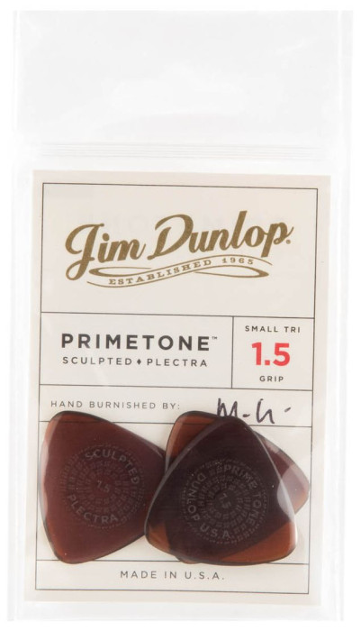 Hlavní obrázek Tvrdost do 2.0 DUNLOP Primetone Small Triangle Grip Pick 1.5mm, 12ks