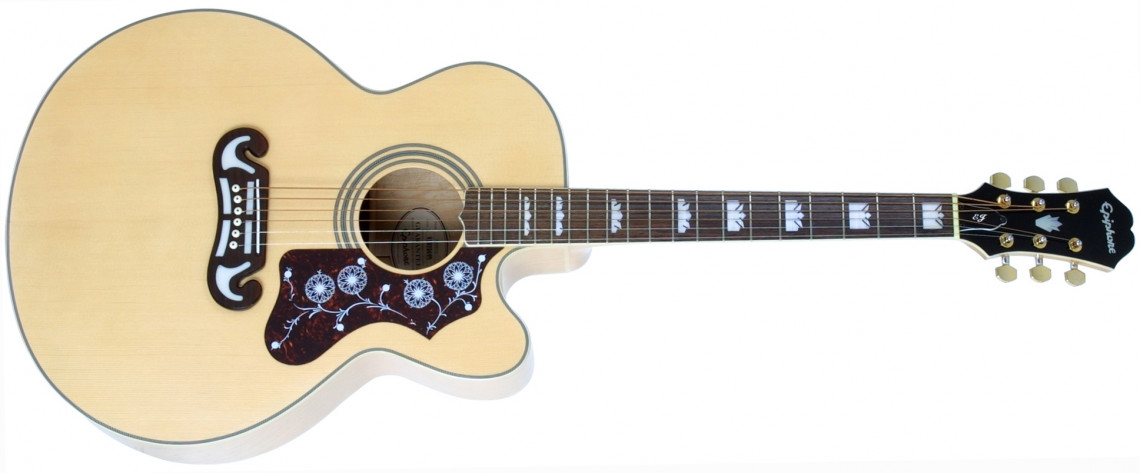 Hlavní obrázek Jumbo EPIPHONE EJ-200SCE Natural