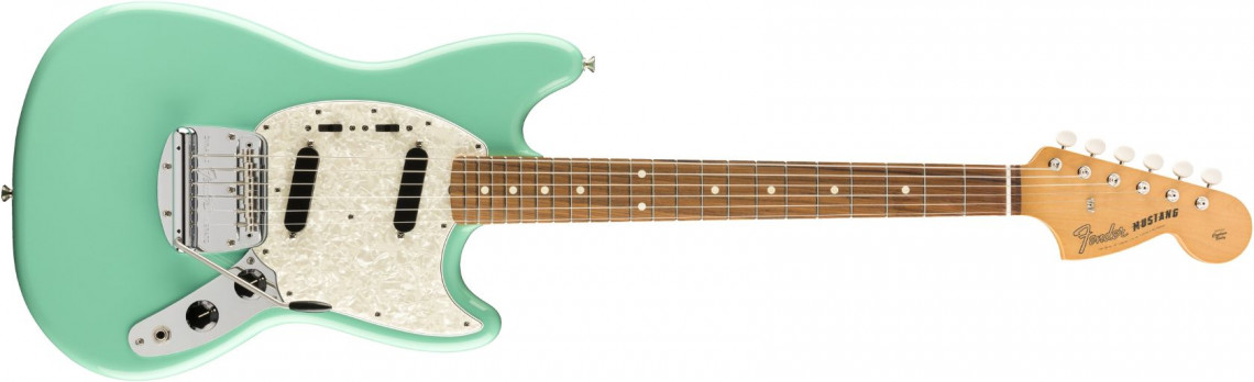 Levně Fender Vintera 60s Mustang Sea Foam Green Pau Ferro