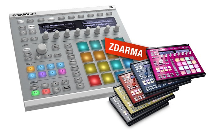 Hlavní obrázek DJ kontrolery NATIVE INSTRUMENTS Maschine MK2 White + Custom kit zdarma