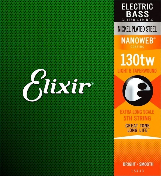 Levně Elixir Bass Extra Long Scale Nanoweb 15433 Medium XL B 130tw