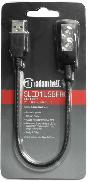 Hlavní obrázek Lampičky ADAM HALL SLED 1 USB PRO