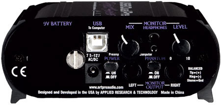 Hlavní obrázek USB zvukové karty ART USB Dual Pre Project Series