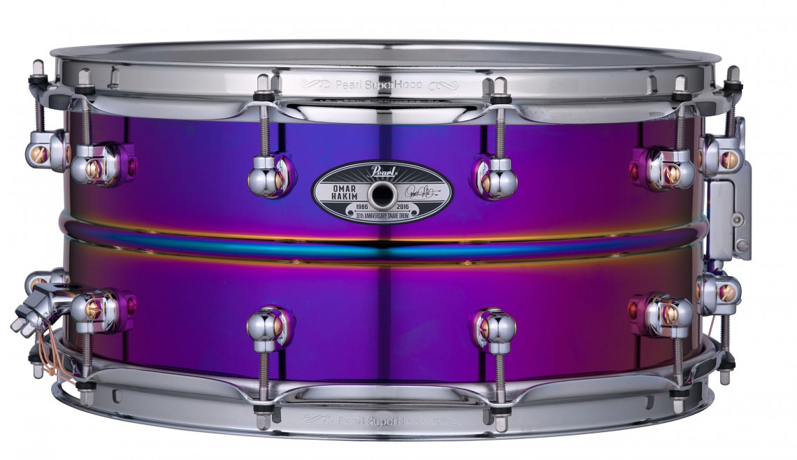 Hlavní obrázek Signature modely PEARL OHA1465/TN Omar Hakim 30th Anniversary Snare Drum Limited Edition - Titanium Nitride