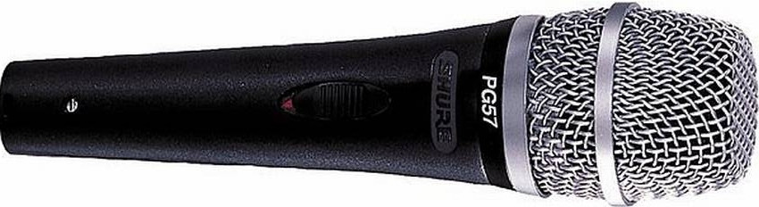Hlavní obrázek Dynamické pódiové vokální mikrofony SHURE PG57-XLR