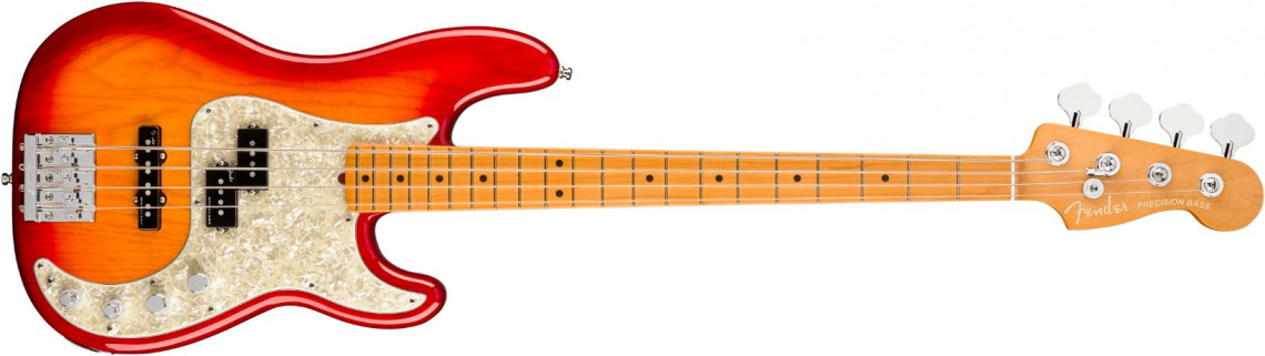 Hlavní obrázek PB modely FENDER American Ultra Precision Bass Plasma Red Burst Maple