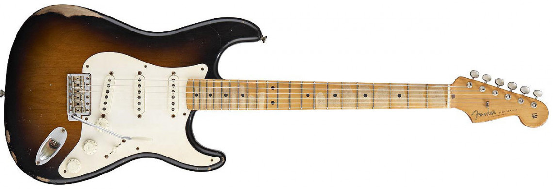 Hlavní obrázek ST - modely FENDER Road Worn® 50's Stratocaster®, Maple Fingerboard - 2 Tone Sunburst