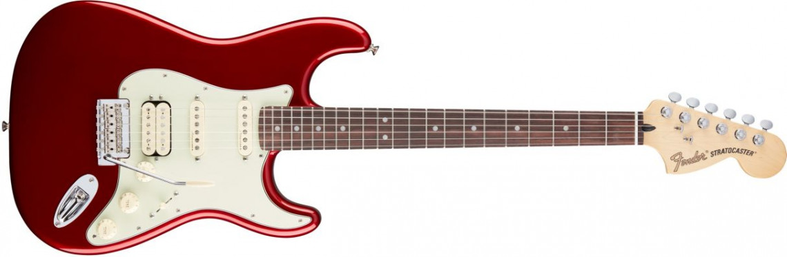 Hlavní obrázek ST - modely FENDER Deluxe Stratocaster HSS Candy Apple Red Rosewood