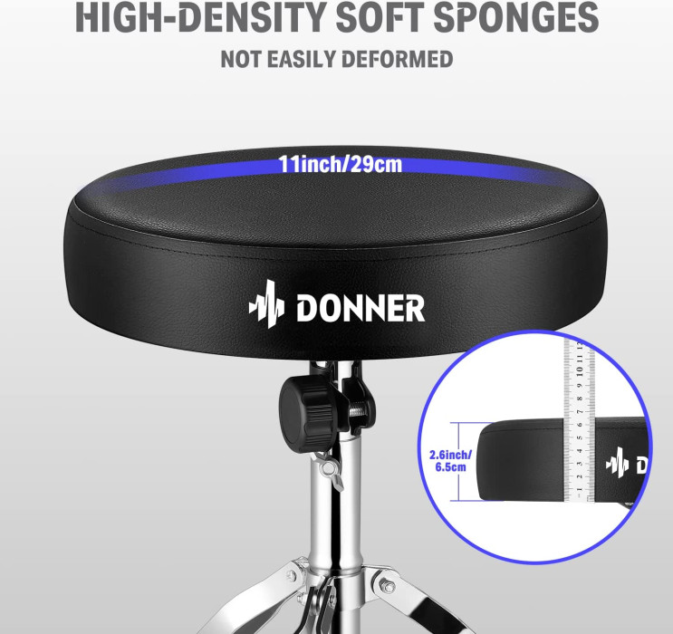 Hlavní obrázek Stoličky DONNER Drum Throne Set
