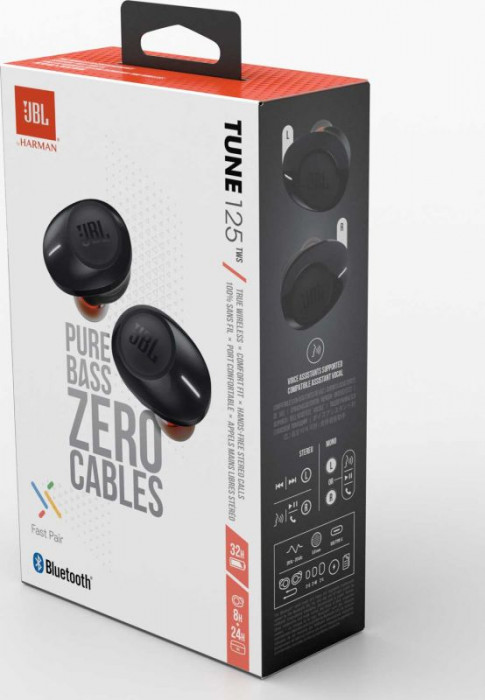 Hlavní obrázek Bezdrátová do uší JBL Tune 125TWS Black