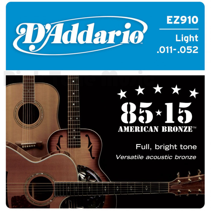 D'Addario EZ910 80/15 Bronze Mid Light - .011 - .052