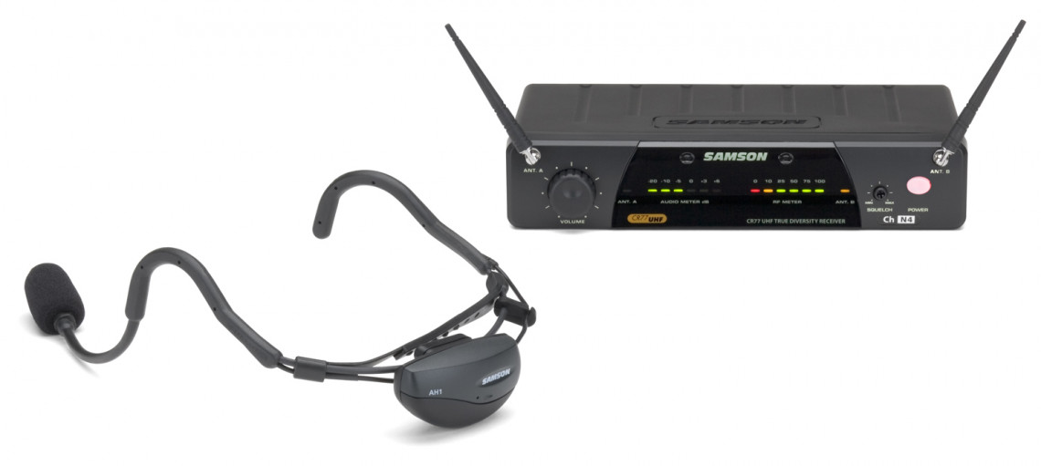 Hlavní obrázek S hlavovým mikrofonem SAMSON SW7ASCE - Bezdrátový hlavový systém AirLine 77