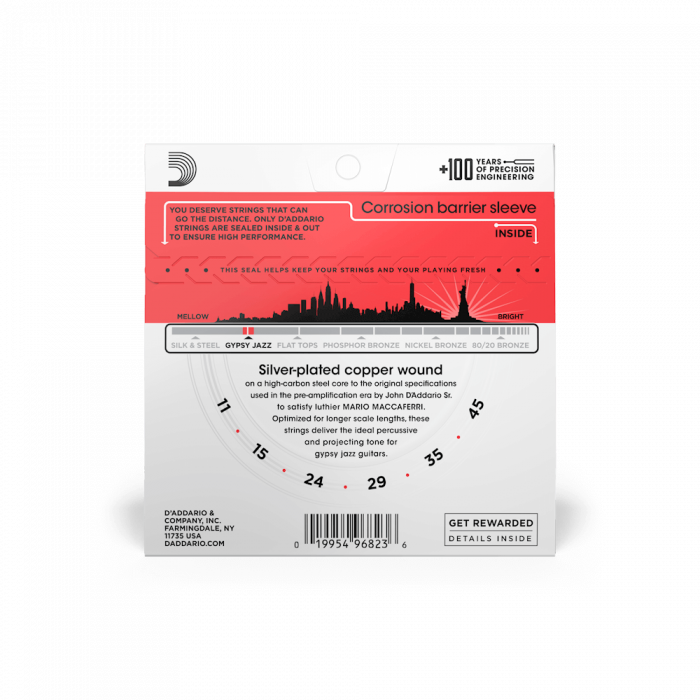 Hlavní obrázek Tvrdost .011 D'ADDARIO EJ84M